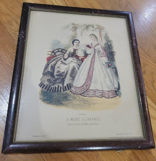 Vintage Victorian print Picture La Mide Illustre Victorian - I Bought a Yard Sale