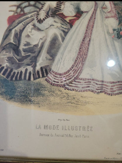 Vintage Victorian print Picture La Mide Illustre Victorian - I Bought a Yard Sale