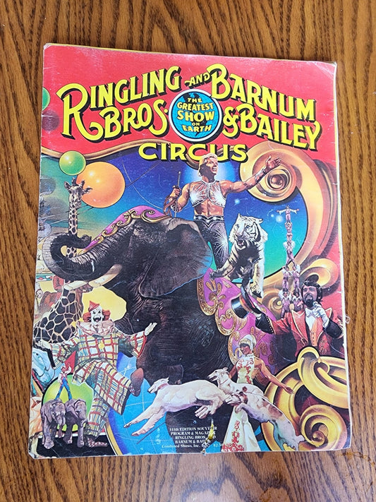Vtg 1981 Ringling Bros and Barnum & Bailey Circus 11th Edition Souvenir bk progr - I Bought a Yard Sale