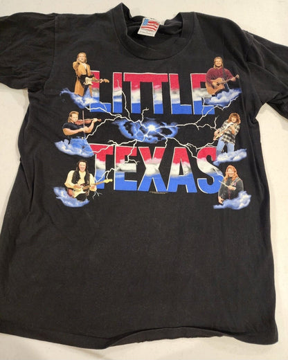 VTG Tennessee River Gold LITTLE TEXAS Band Concert Mens Dbl sided T Shirt Sz L - I Bought a Yard Sale