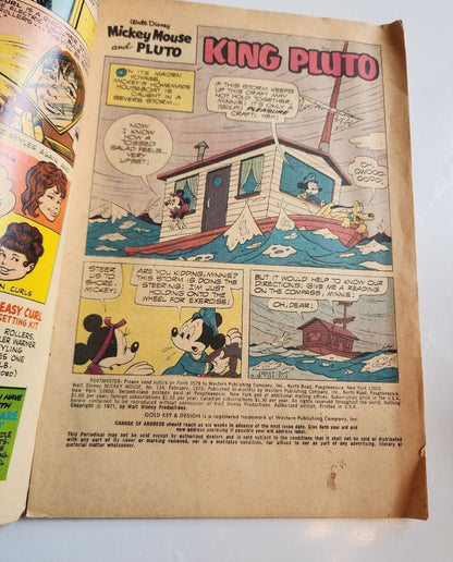 Walt Disney Mickey Mouse & Minnie Mouse by Gold Key King Pluto 134 1972 - I Bought a Yard Sale