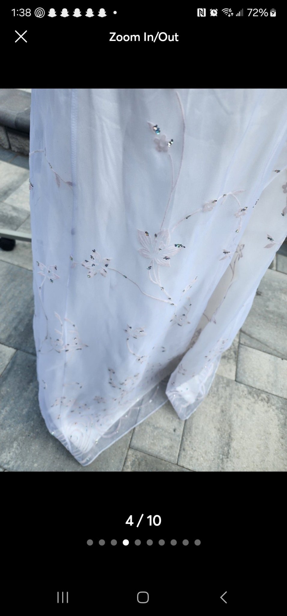 Wedding Gown Beach Dress size 6 by Chealsea Nites - I Bought a Yard Sale