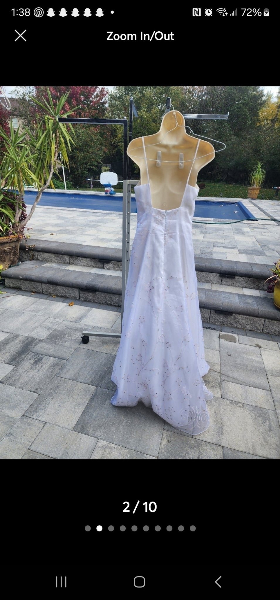 Wedding Gown Beach Dress size 6 by Chealsea Nites - I Bought a Yard Sale