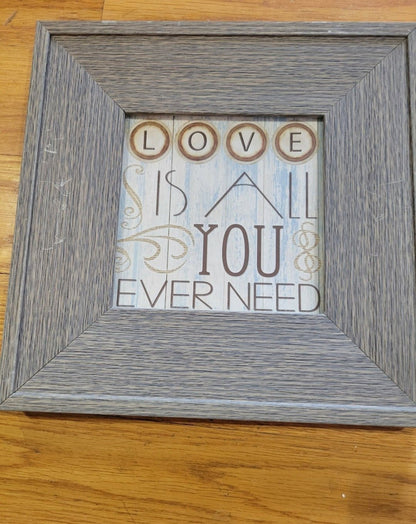 Whimsical Framed Prints for a Wedding Shower or home Decor Love theme - I Bought a Yard Sale