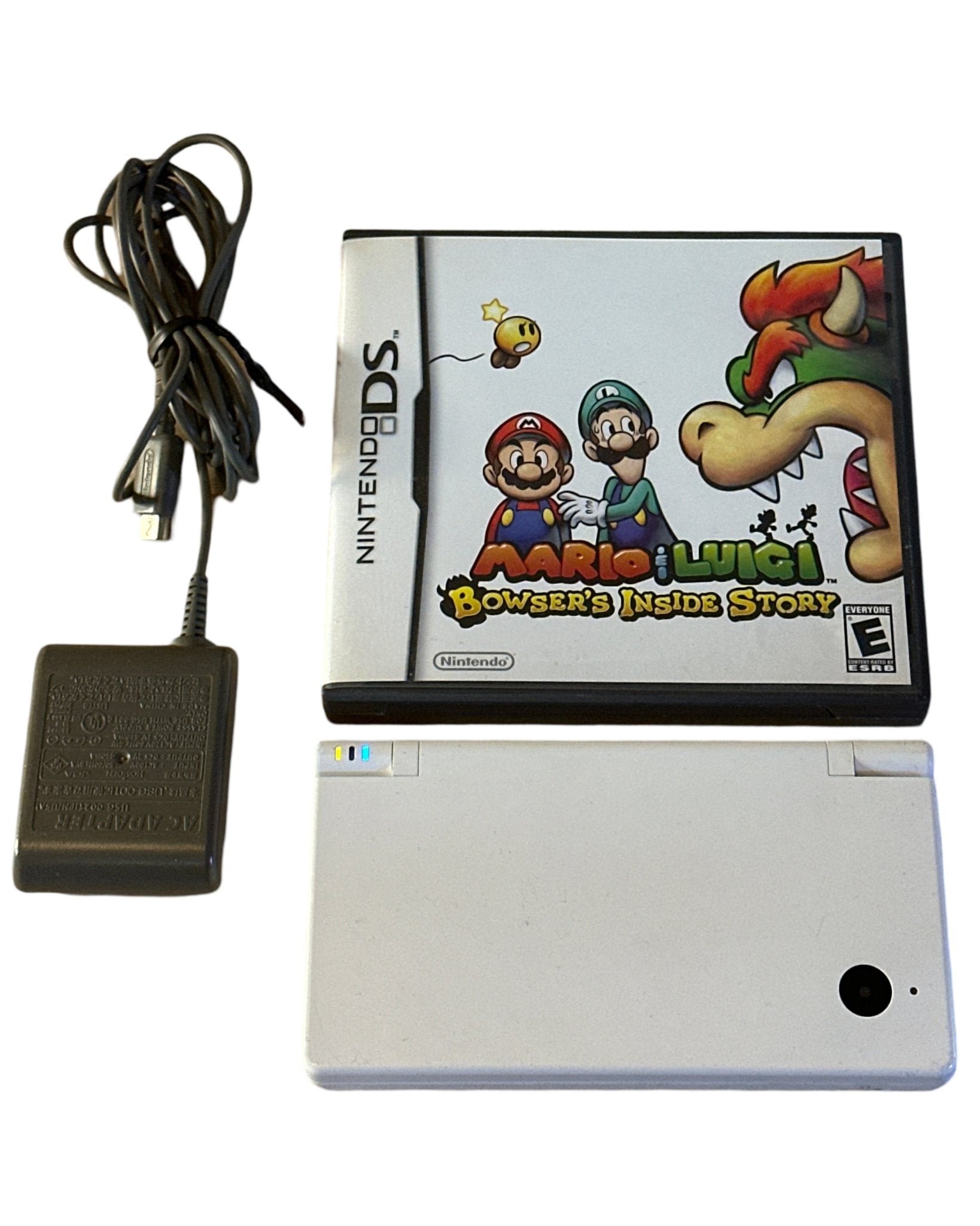 White Nintendo DSi [Mario & Luigi Bundle] (Refurbished) - I Bought a Yard Sale
