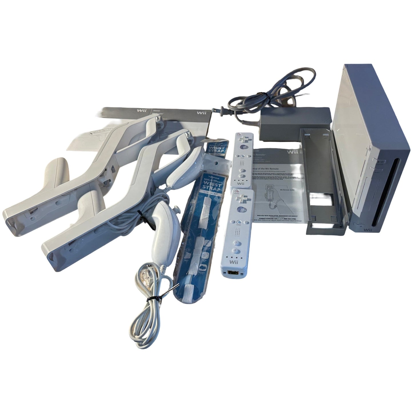 White Nintendo Wii Ultimate Hunting and Driving Bundle (GameCube Compatible) - I Bought a Yard Sale