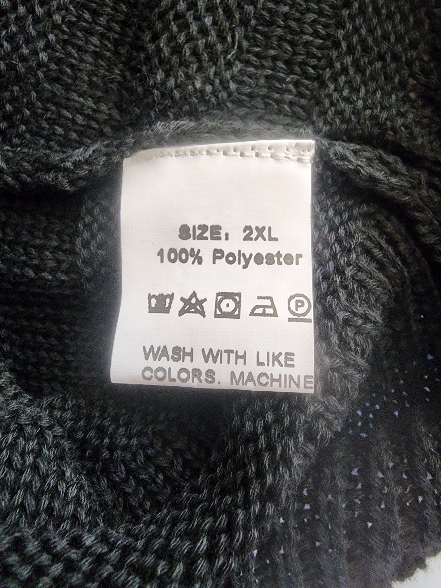 Women's Black Oversize 2XL Dolman Sleeve Sweater - Batwing Pullover Knit Top - I Bought a Yard Sale