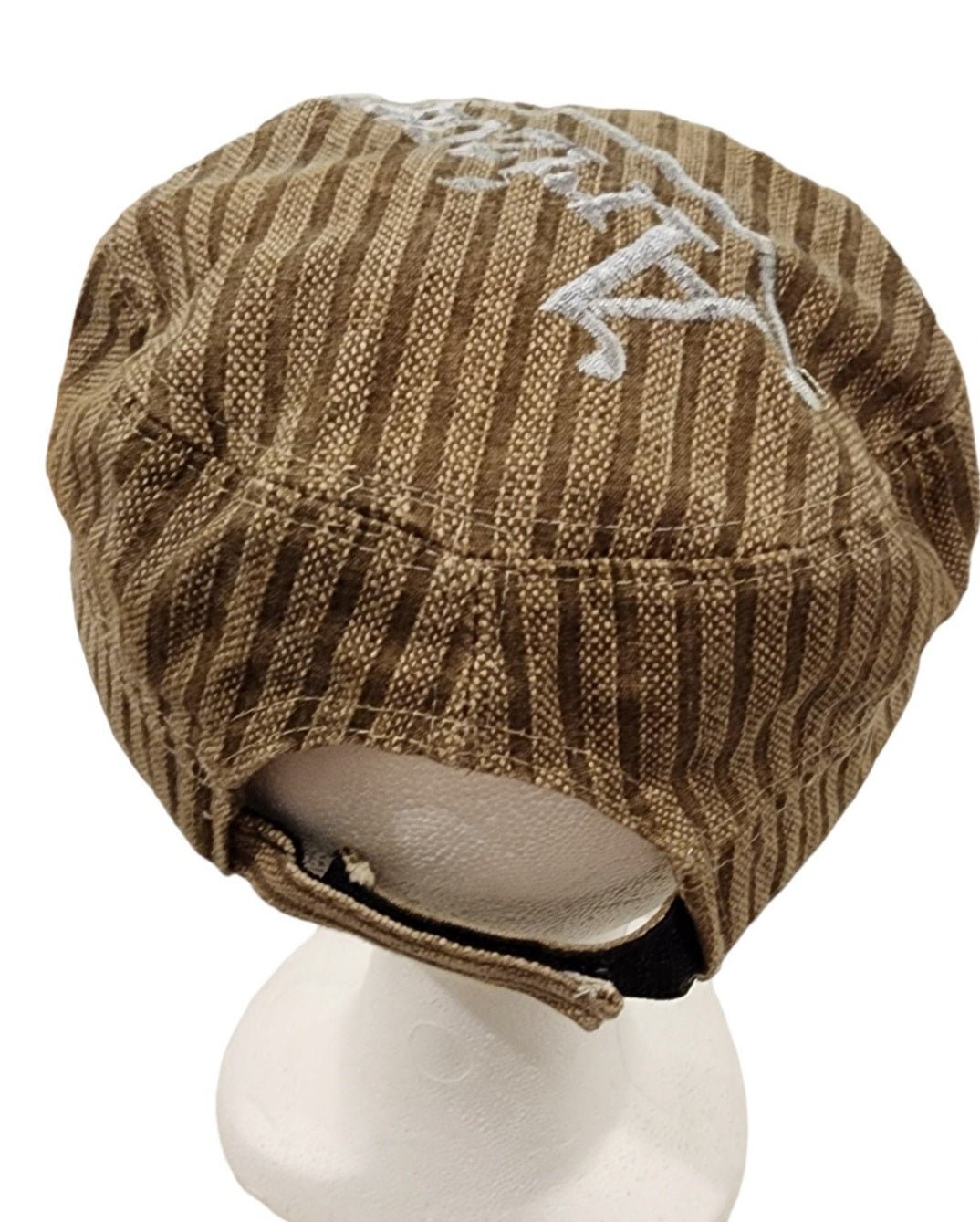 WOMENS FACTORY DISTRESSED ARIZONA CADET/MLITARY STYLE HAT ADJUSTABLE - I Bought a Yard Sale