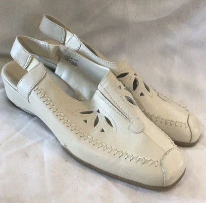 Women's leather cream shoes, i love comfort size 9 - I Bought a Yard Sale