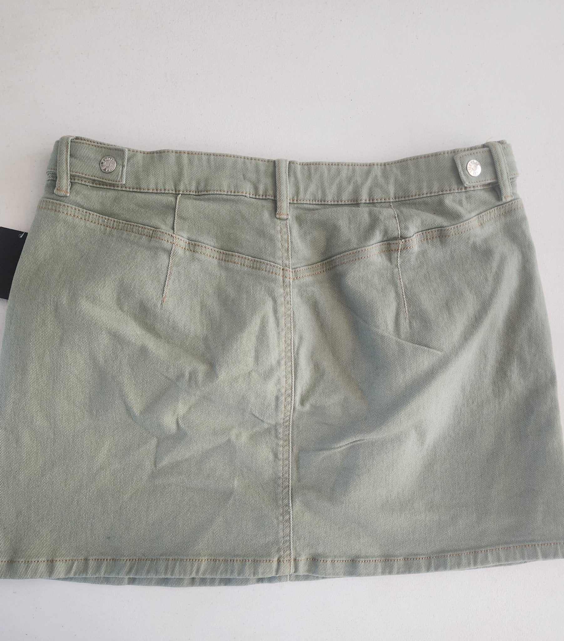 Women's New Green Denim Skirt 13/31 by Celebrity Pink 14.75" long waist 31" - I Bought a Yard Sale