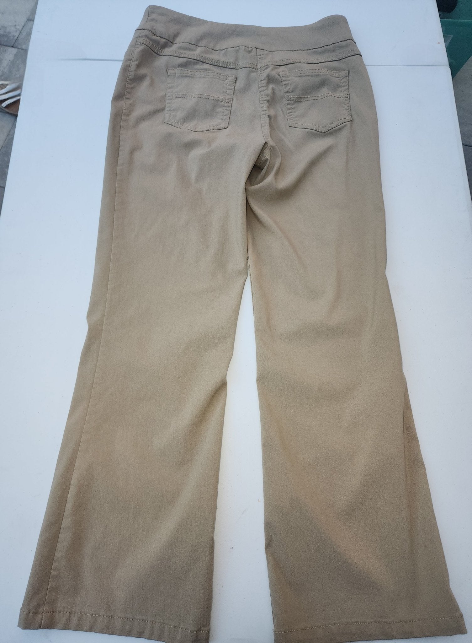 Women's Tan Stretch Pants by Westbound 10 short - I Bought a Yard Sale
