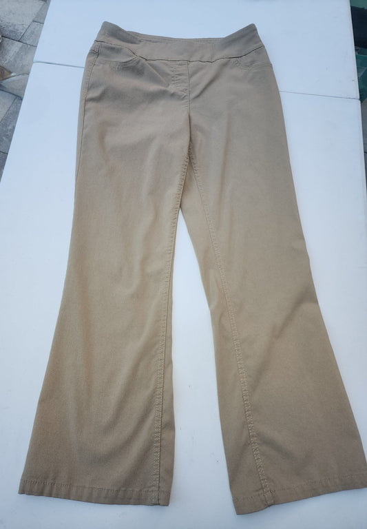Women's Tan Stretch Pants by Westbound 10 short - I Bought a Yard Sale