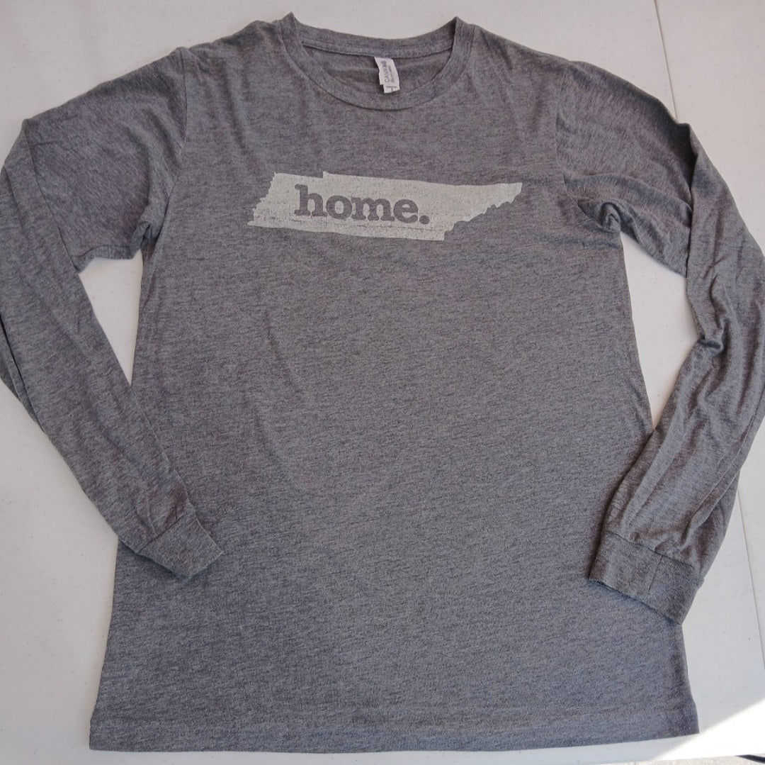 Women's Tennessee Home T-Shirt Small Gray long sleeve - I Bought a Yard Sale