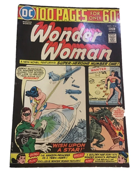 Wonder Woman DC Comic 214 1974 - I Bought a Yard Sale