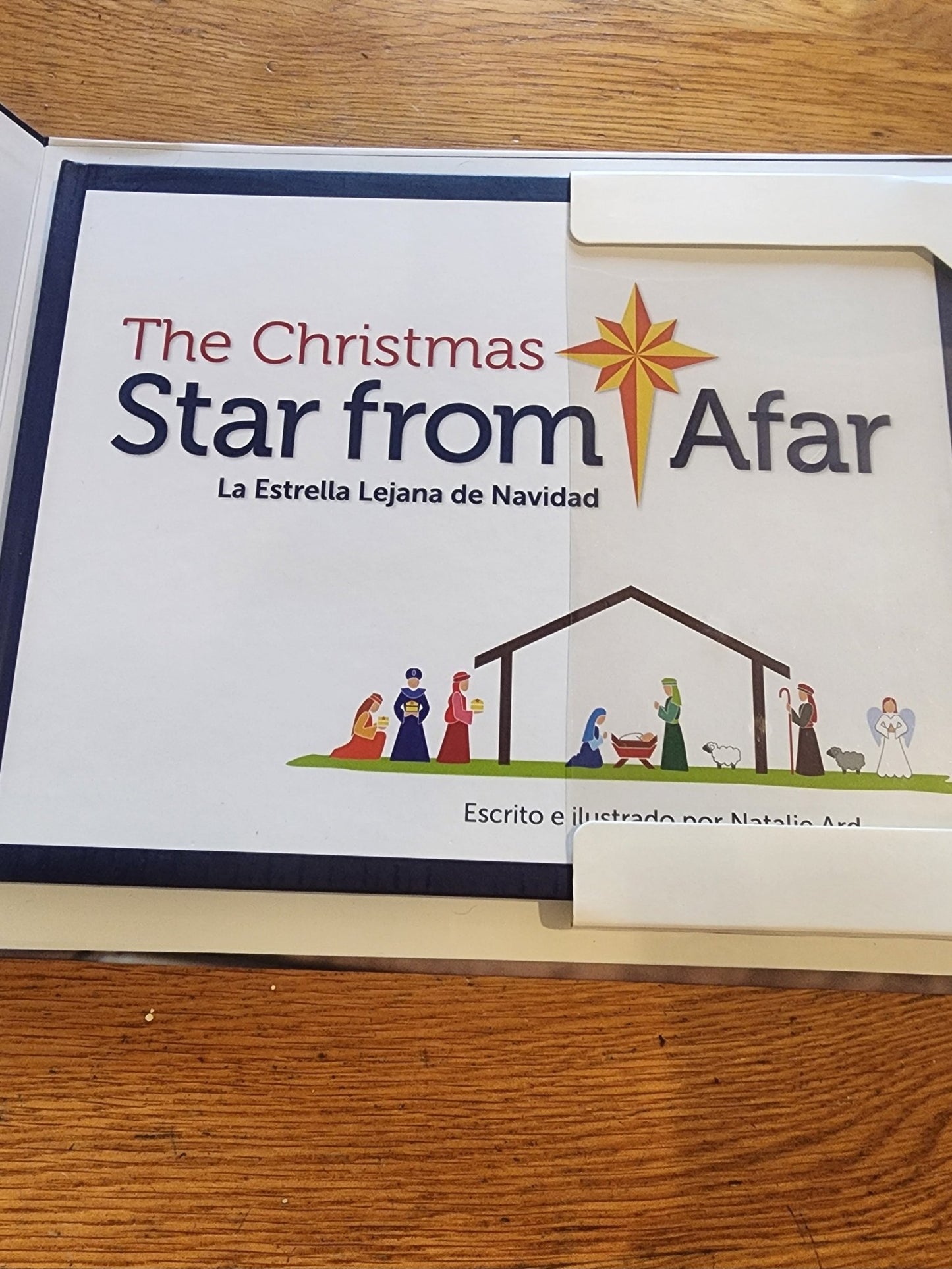 Wooden Nativity Scene and Spanish book Star from Afar Navidad Christmas - I Bought a Yard Sale