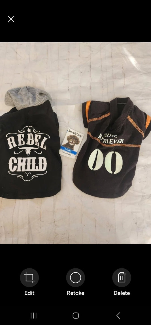 XS Dog Shirts Rebel Child & Wide Retriever - I Bought a Yard Sale